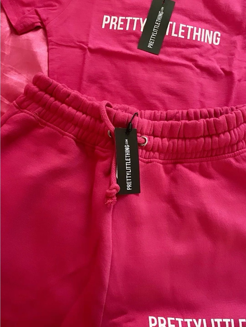 PrettyLittleThing Kids Bright Pink Jogger Bottoms
